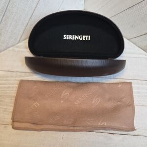 Serengeti Sunglasses Case With Cleaning Cloth